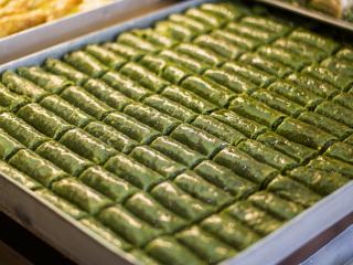 Pistachio Special Baklava (Fistik Sarma)  Full Size Tray (5lb)
